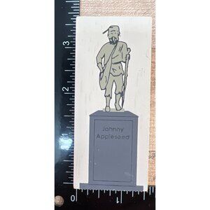 Cat's Meow Johnny Appleseed Wooden Block Stamp